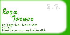 roza torner business card